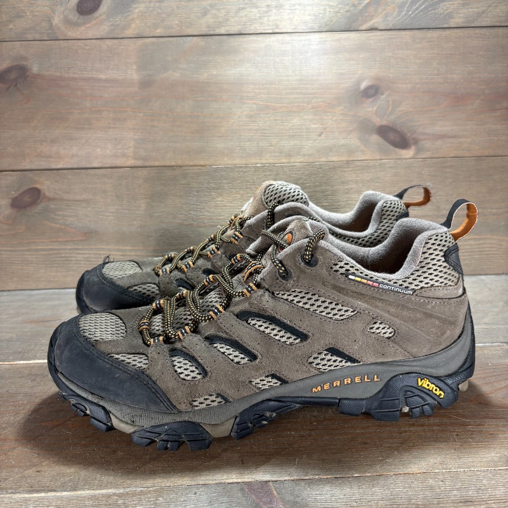 Merrell Moab Ventilator Mens size 10 shoes Brown Suede Mesh Hiking sneakers